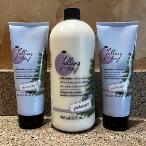 Philosophy Falling in Love  Jumbo Body Emulsion & 2 Hand & Nail Creams!! Sealed